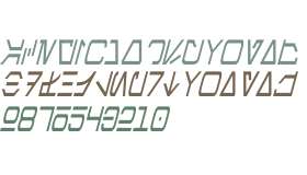 Aurebesh Condensed Italic