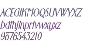 Wright-Condensed Bold Italic