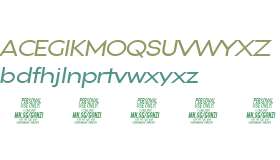 Gonzi Expanded PERSONAL USE Regular Italic