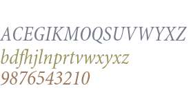 Minion Condensed Italic