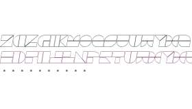Drebiek Expanded Outline Italic
