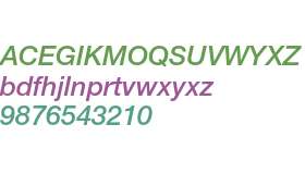 Helvetica Neue LT Pro 66 Medium Italic