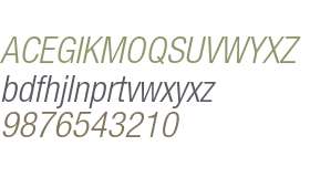 Helvetica Neue LT W05 47LtCnObl