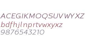 Brisko Sans W01 Light Italic