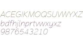 Magnum Sans W01 Thin Italic V1