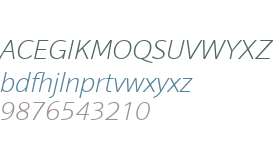 Sonus W03 ExtraLight Italic