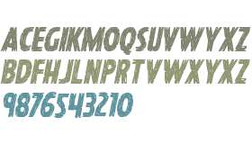 Hanging Tree Staggered Italic