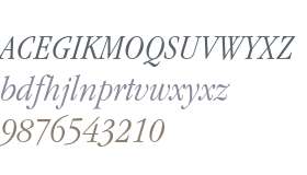 Garamond Itc T Light Condensed Italic