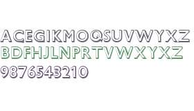 Gill Sans Nova Shadowed Outline