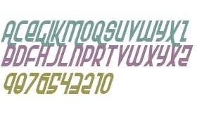Ro'Ki'Kier Condensed Italic