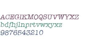 TypewriterAntique-Italic
