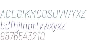 Barlow Semi Condensed Thin Italic