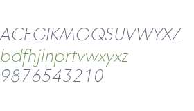 Core Sans G 25 ExtraLight Italic