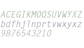 Letter Gothic W01 L Reg Italic
