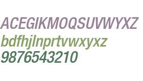 Helvetica Neue LT Com 67 Medium Condensed Oblique V1