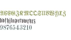 Schmale Halbfette Fraktur