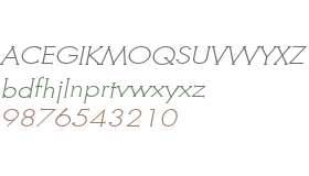 Metra Serif W01 Light Oblique
