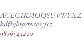Stempel Garamond Italic Oldstyle Figures