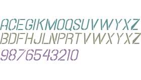 Hallandale Stencil Italic JL V1
