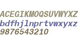 Helvetica Monospaced Pro Bold Italic