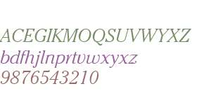 Cheltenham ITC W01 Light Italic