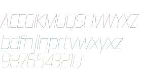 Zrnic W05 UltraLight Italic
