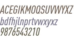 DIN W07 Cond Medium Italic