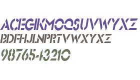 Stencil SansCondensed  Italic
