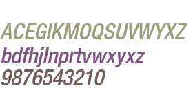 Helvetica Neue LT Com 67 Medium Condensed Oblique V2