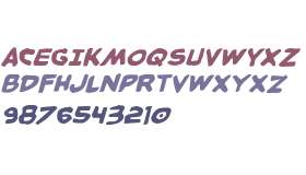 Caped Crusader Warped Italic