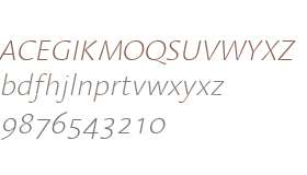 Linotype Aroma ExtraLight Italic V1