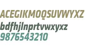 Klavika Web Bold Condensed Italic