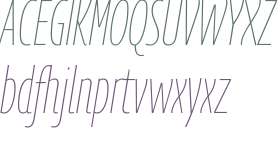Georama Extra Condensed Thin Italic