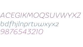 Ashemore W01 Ext Light Italic