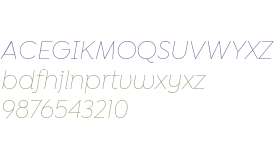 Isidora Sans Alt Thin Italic