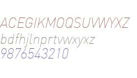 DIN Web W07 Thin Italic