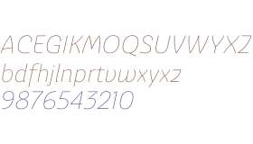 Ashemore W01 Norm Thin Italic