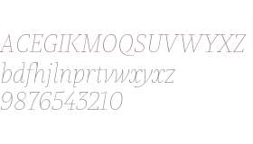 Praho Pro Test Hairline Italic