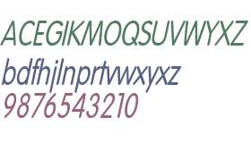 Vogel Condensed Italic