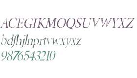 Berylium Gaunt Italic