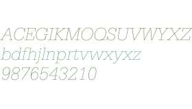 Serifa W00 Thin Italic V2