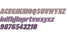 Caslon Doric Cond Fat Italic