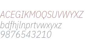 IBM Plex Sans Condensed ExtraLight Italic
