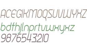 Ekela Light Condensed Italic