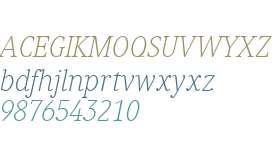 Generis Serif W04 Thin Italic