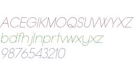 Typo Grotesk Thin Italic