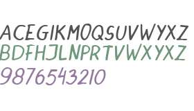 DINSKI CASUAL HANDWRITING Italic