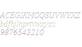IBM Plex Serif Thin Italic
