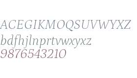 Pitagon Serif ExtraLight