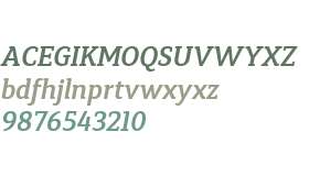 Synerga W03 SemiBold Italic